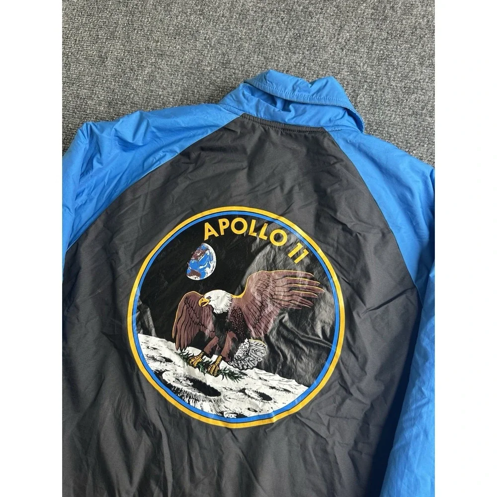 Mens Vans x NASA Apollo 11 Coach Jacket Blue Black, Size M